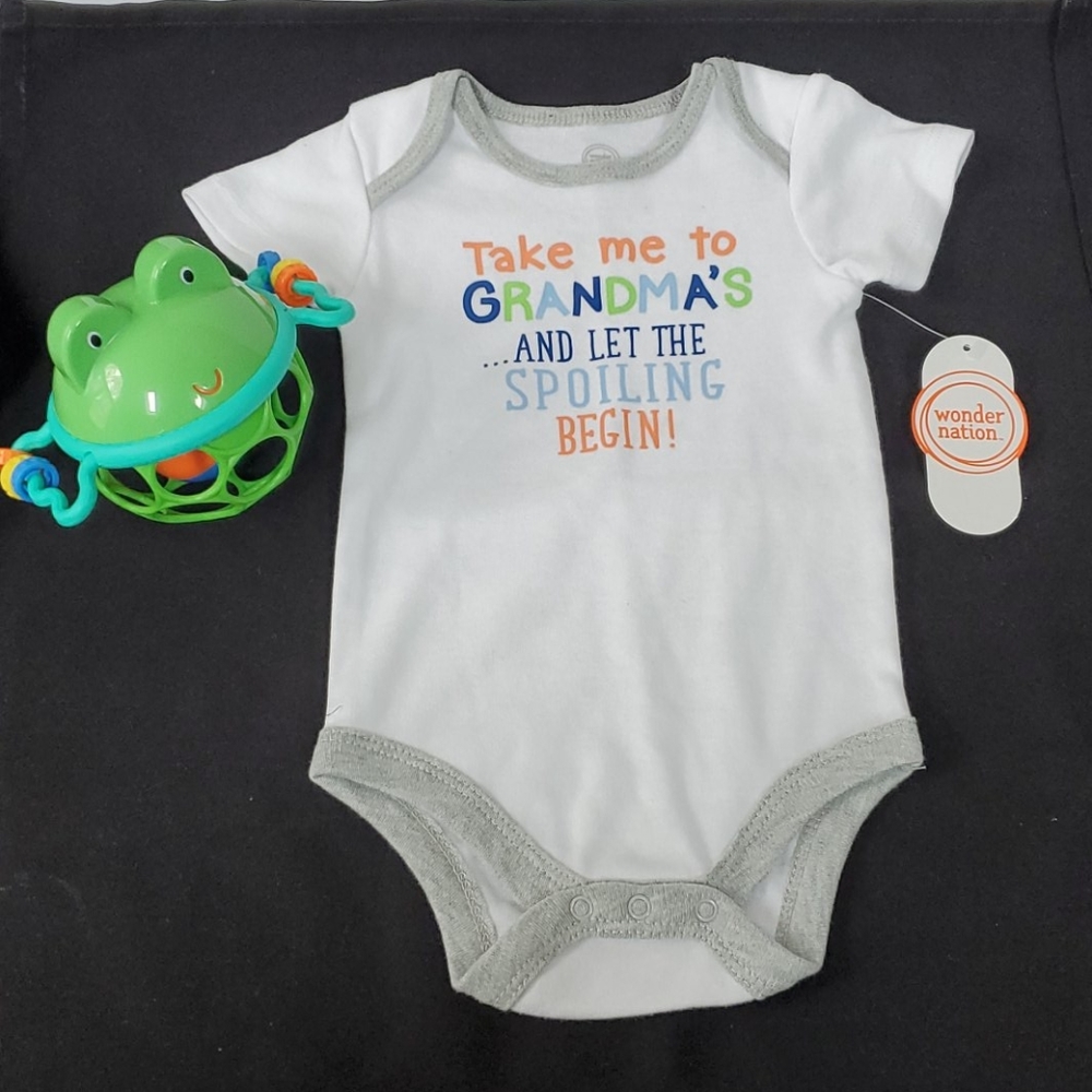 Wonder Nation Unisex Graphic Bodysuit "NWT"